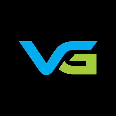 首字母字母VG标志向量