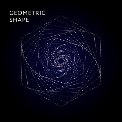 Geometric Shape Vector Graphic Illustration Gradie