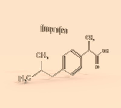 布洛芬的公式。医学和药学的概念