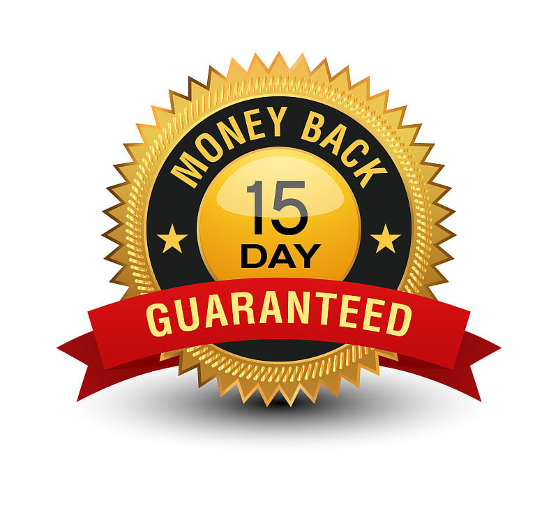 Top quality golden 15 day money back guaranteed ba