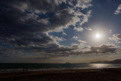 Marina di Minturno，拉齐奥，盖塔。第勒尼安海岸的壮观景色