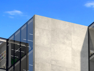 标志模型3d标志建筑办公室或商店