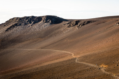 毛伊岛哈雷阿卡拉火山口的顶部