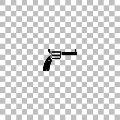 Revolver icon flat