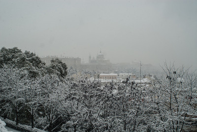 马德里下雪