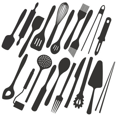 Big vector illustration collection of simple icons