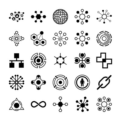 Connection Symbols Vector Icons