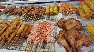 泰国市场上的食物