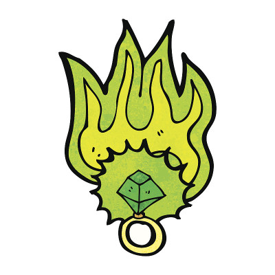 魔法戒指卡通