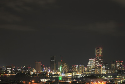 日本横滨核光21号(从新光康观看)(夜景)