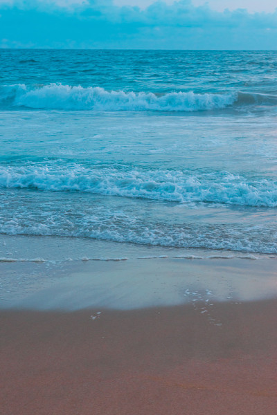 海边缘的背景