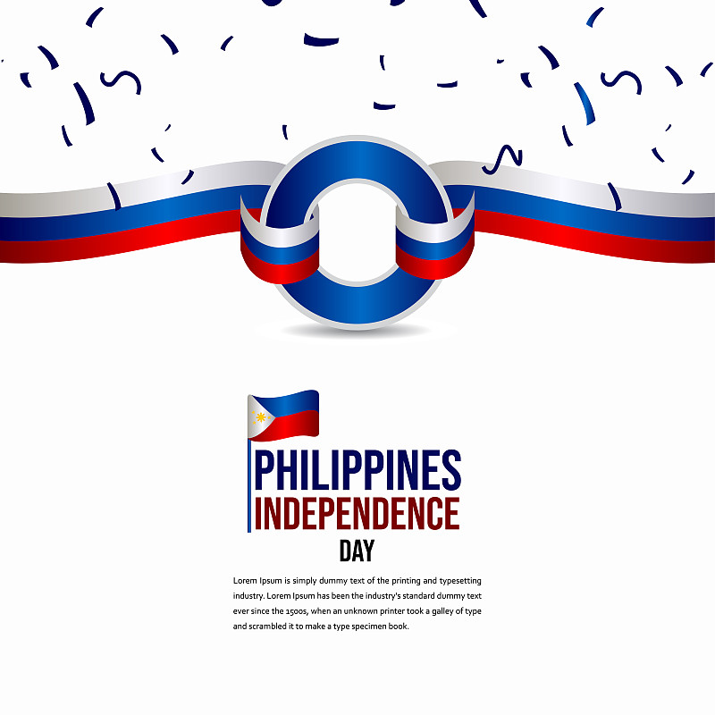 Happy Philippines Independence Day Celebration Vec