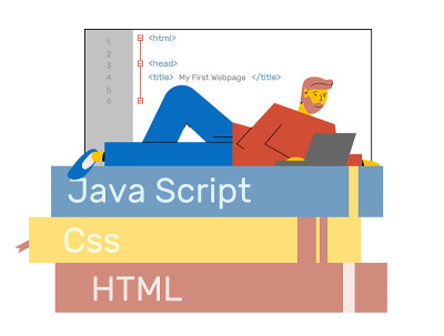 学生开发他的第一个网站后完成在线课程html,css, java脚本web开发