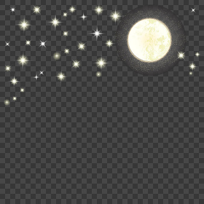 闪烁的星星和月亮