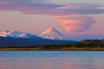 堪察加半岛的火山