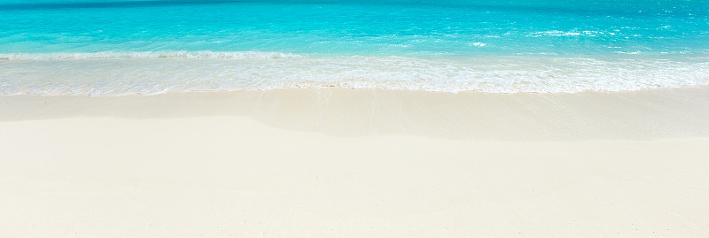 海滩和热带海。自然背景
