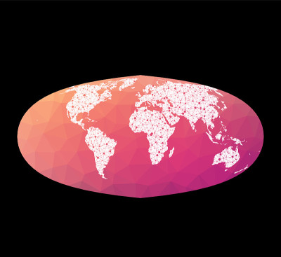 世界网络图。