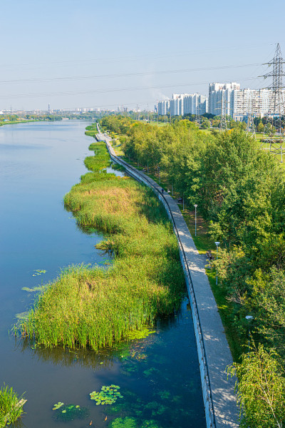 公园及多层住宅楼