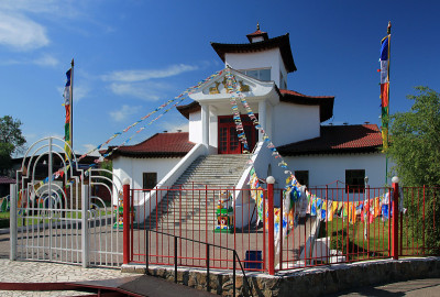 Tsechenling佛寺。孜勒。图瓦共和国。俄罗斯