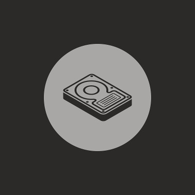硬盘驱动器存储等距3d图标