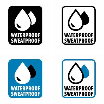 防水防汗矢量信息标志