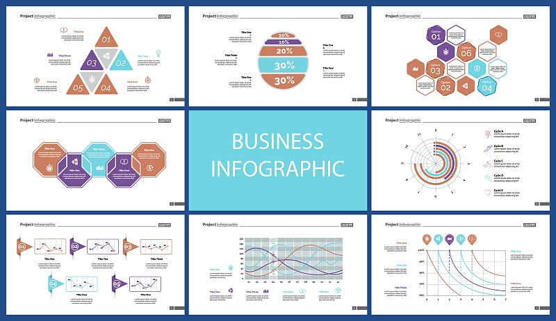 Business infographic creative design set 2