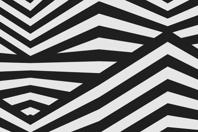 黑白抽象条纹纹理设计。向量和插图