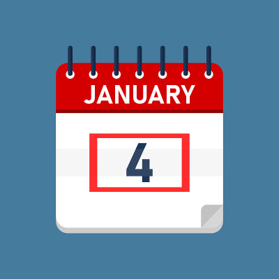 1月4日日历