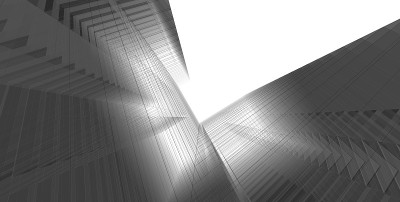 3D插图建筑透视线
