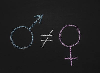男性符号不等于女性，黑板素描