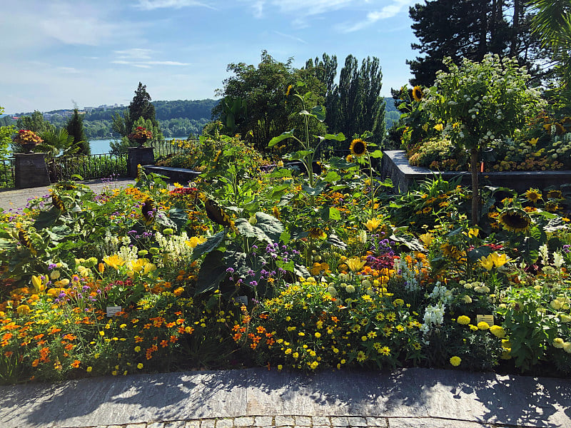 喷泉竞技场景观或布伦纳竞技场，Mainau - Constance，德国