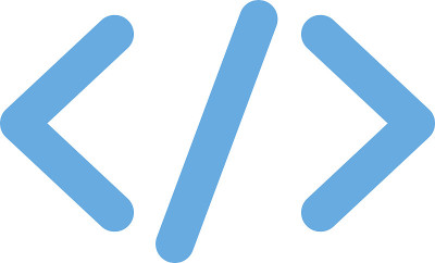 蓝色的code图标