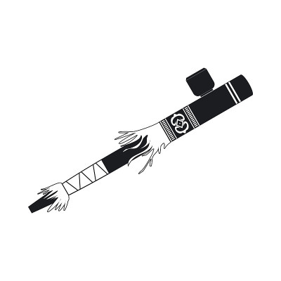 印度和平烟斗图标