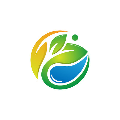 药房标识生态绿色设计矢量模板
