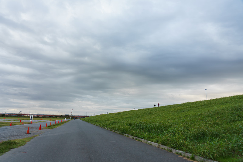 江户川河床，日本东京