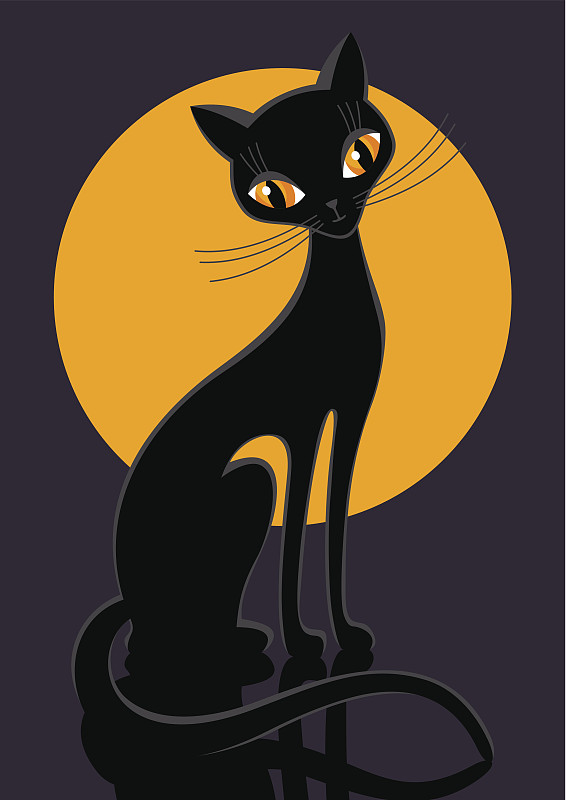 黑色的猫