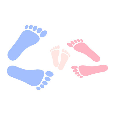 白色背景上的家族腿。EPS10