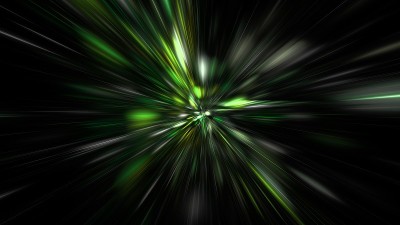 数字技术，信息传输，抽象数据中心服务器。数字空间是一个绿色矩阵。三维渲染
