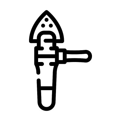 修复工具线图标矢量插图黑色