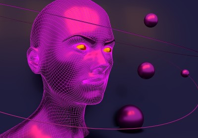 来自3d网格的女士。