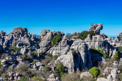 El Torcal de Antequera, Andalusia, Spain，在Antequer