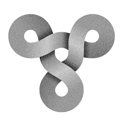 点画闸板头符号由三个组合环组成。矢量插图。