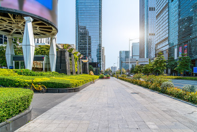 深圳金融中心及街道广场