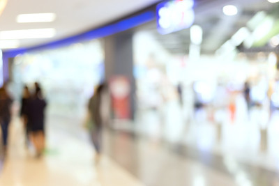 商店购物中心图像模糊散焦背景