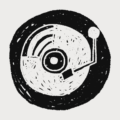 涂鸦音乐磁盘