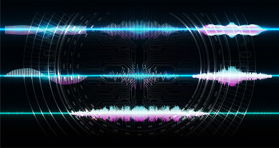 声波为网站、墙纸、海报、招贴、广告、覆盖抽象音乐脉搏背景。