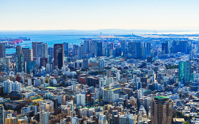 日本东京全景图
