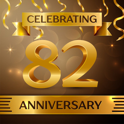 Eighty two Years Anniversary Celebration Design. C