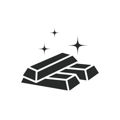 金条图标矢量设计插图