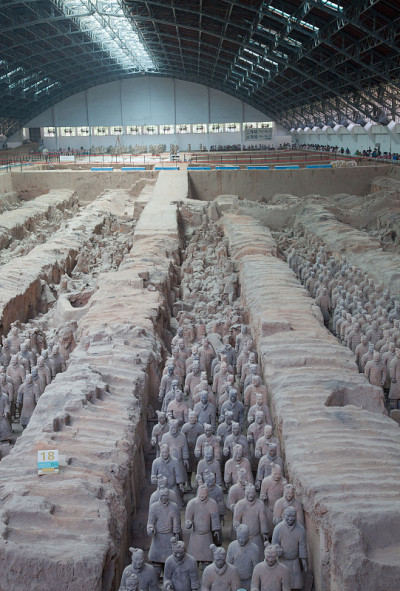 中国西安的兵马俑